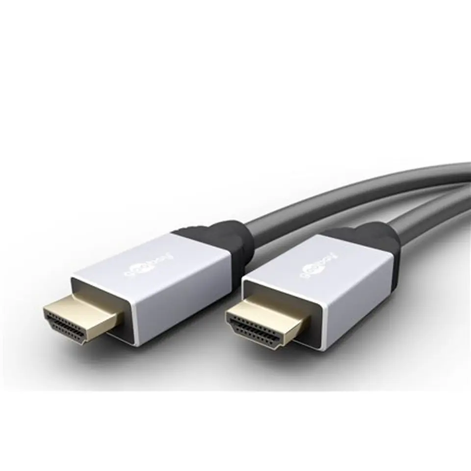 ⁨Goobay 75053 HighSpeed HDMI™ connection cable with Ethernet, 1m⁩ w sklepie Wasserman.eu