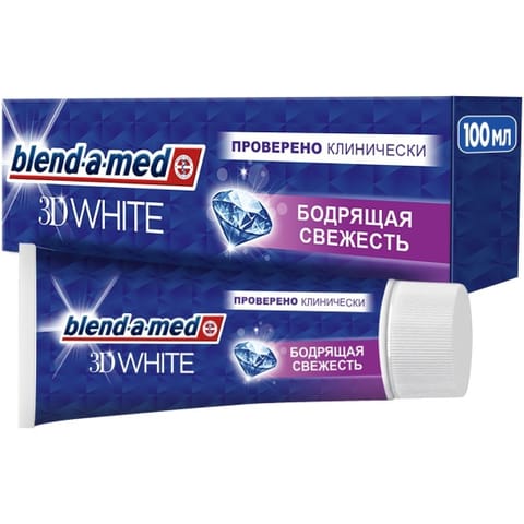 ⁨Blend-a-med 3D White Orzeźwiająca Świeżość Pasta do Zębów 100 ml⁩ w sklepie Wasserman.eu