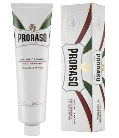⁨Proraso Pelli Sensibili Mydło do Golenia do Skóry Wrażliwej 150 ml⁩ w sklepie Wasserman.eu