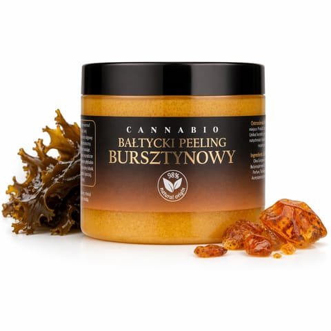 ⁨Cannabio Bałtycki Peeling Bursztynowy 250 g⁩ w sklepie Wasserman.eu