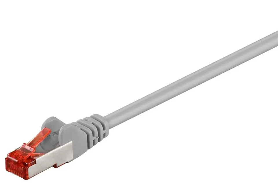 ⁨Goobay | CAT 6 | Network cable | Pairs in metal foil (PiMF) | Male | RJ-45 | Male | RJ-45 | Grey | 0.5 m⁩ w sklepie Wasserman.eu