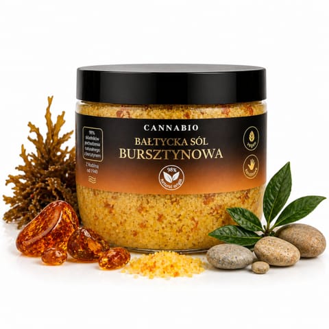 ⁨Cannabio Bałtycka Sól Bursztynowa 500g⁩ w sklepie Wasserman.eu