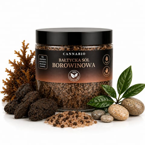 ⁨Cannabio Bałtycka Sól Borowinowa 500g⁩ w sklepie Wasserman.eu