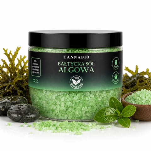 ⁨Cannabio Bałtycka Sól Algowa 500g⁩ w sklepie Wasserman.eu