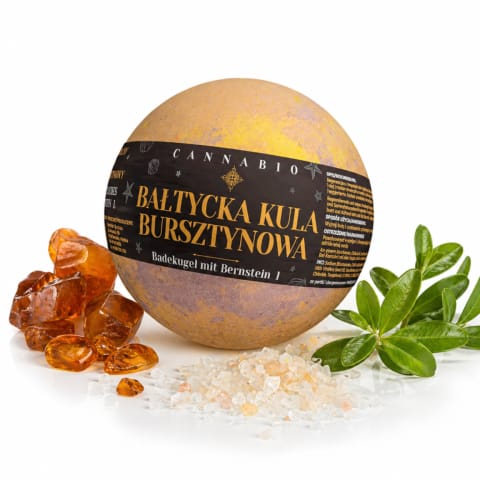 ⁨Cannabio Bałtycka Bursztynowa Kula do Kąpieli 160 g⁩ w sklepie Wasserman.eu
