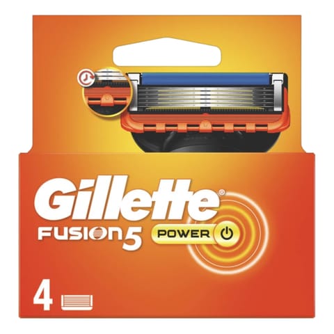 ⁨Gillette Fusion 5 Power Ostrza 4 szt.⁩ w sklepie Wasserman.eu