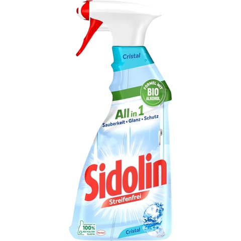 ⁨Sidolin Cristal Płyn do Szyb i Luster bez Smug 500 ml⁩ w sklepie Wasserman.eu