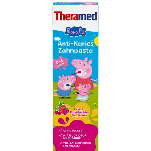 ⁨Theramed Kinder Peppa Pig Pasta do Zębów dla Dzieci 0-6 lat 50 ml⁩ w sklepie Wasserman.eu