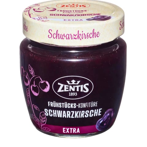 ⁨Zentis Schwarzkirsche Konfitura Śniadaniowa z Czarnej Wiśni 230 g⁩ w sklepie Wasserman.eu