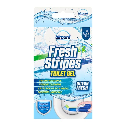 ⁨Airpure Fresh Stripes Ocean Fresh Pasek Żelowy Do WC 45 ml⁩ w sklepie Wasserman.eu