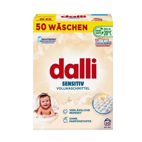 ⁨Dalli Sensitiv Proszek do Prania 50 prań⁩ w sklepie Wasserman.eu