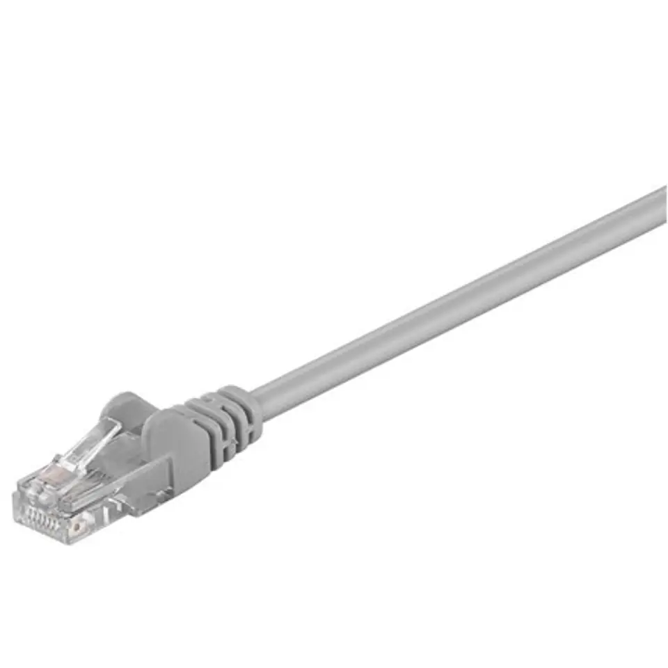 ⁨Goobay CAT 5e patch cable, U/UTP RJ45 male (8P8C), RJ45 male (8P8C), 0.5 m, Grey⁩ w sklepie Wasserman.eu