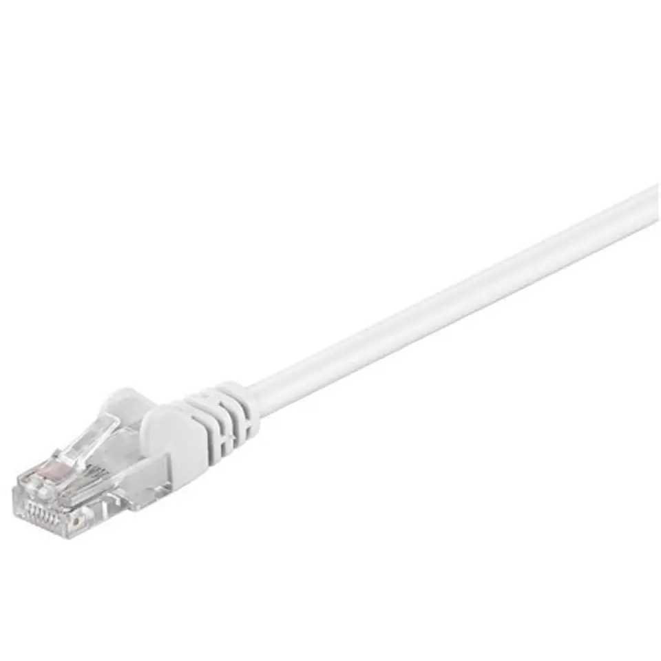 ⁨Goobay CAT 5e patch cable, U/UTP RJ45 male (8P8C), RJ45 male (8P8C), 15 m, White⁩ at Wasserman.eu