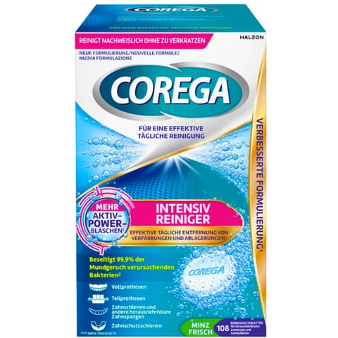 ⁨Corega Intensiv Tabletki do Czyszczenia Protez Zębowych 108 szt.⁩ w sklepie Wasserman.eu