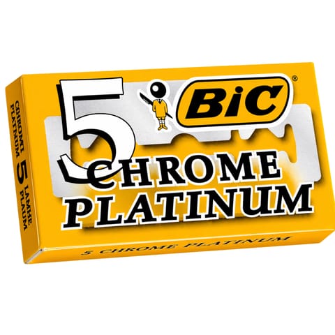 ⁨BIC Chrome Platinum Żyletki do Maszynki 5 sztuk⁩ w sklepie Wasserman.eu