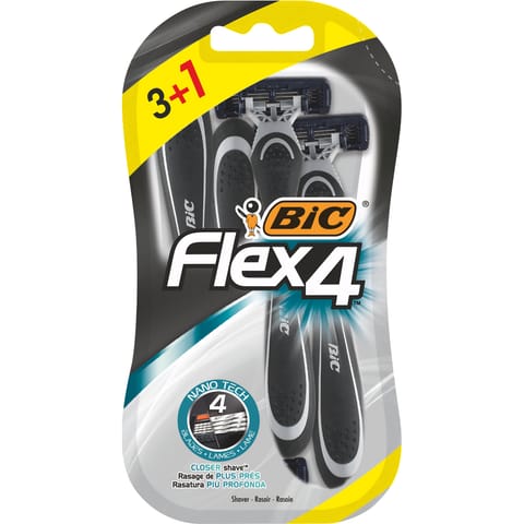 ⁨BIC Maszynka do Golenia Flex 4 - 4 sztuki⁩ w sklepie Wasserman.eu