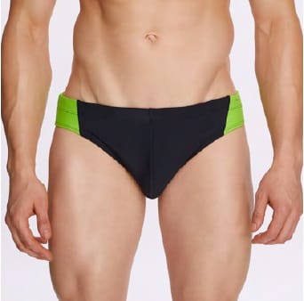 ⁨SWIMSUIT ATLANTIC KMT-312 (Colour black/green, size L (40))⁩ at Wasserman.eu