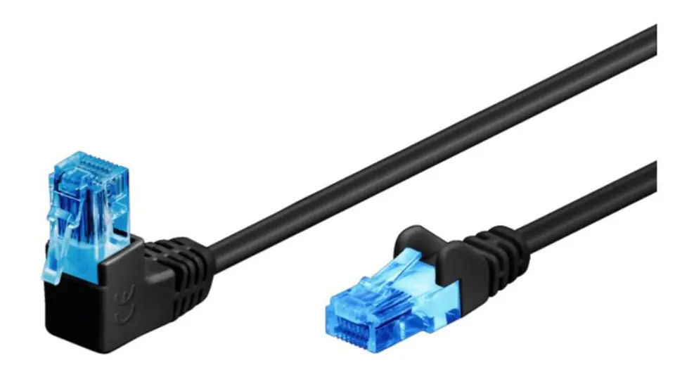 ⁨Goobay Patch Cable 51530 Cat 6, U/UTP, Black, 2 m⁩ w sklepie Wasserman.eu