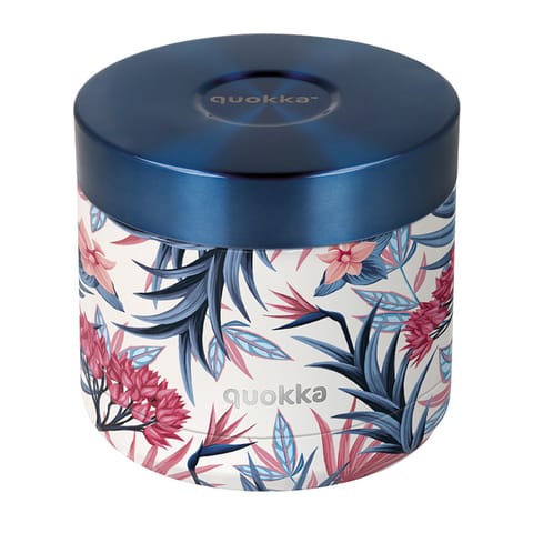 Quokka Whim Food Jar - Thermal lunchbox / thermos dinner 600 ml (Blue Garden) at Wasserman.eu