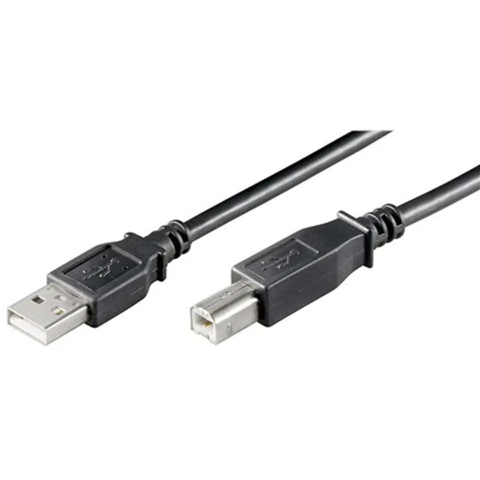 ⁨Goobay USB 2.0 Hi-Speed cable USB 2.0 male (type A), USB 2.0 male (type B), 1.8 m, Black⁩ w sklepie Wasserman.eu