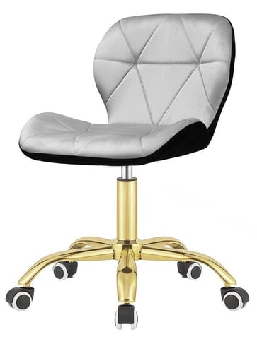 ⁨Krzesło obrotowe VASTO OFFICE VELVET BLACK + GREY GOLD⁩ w sklepie Wasserman.eu