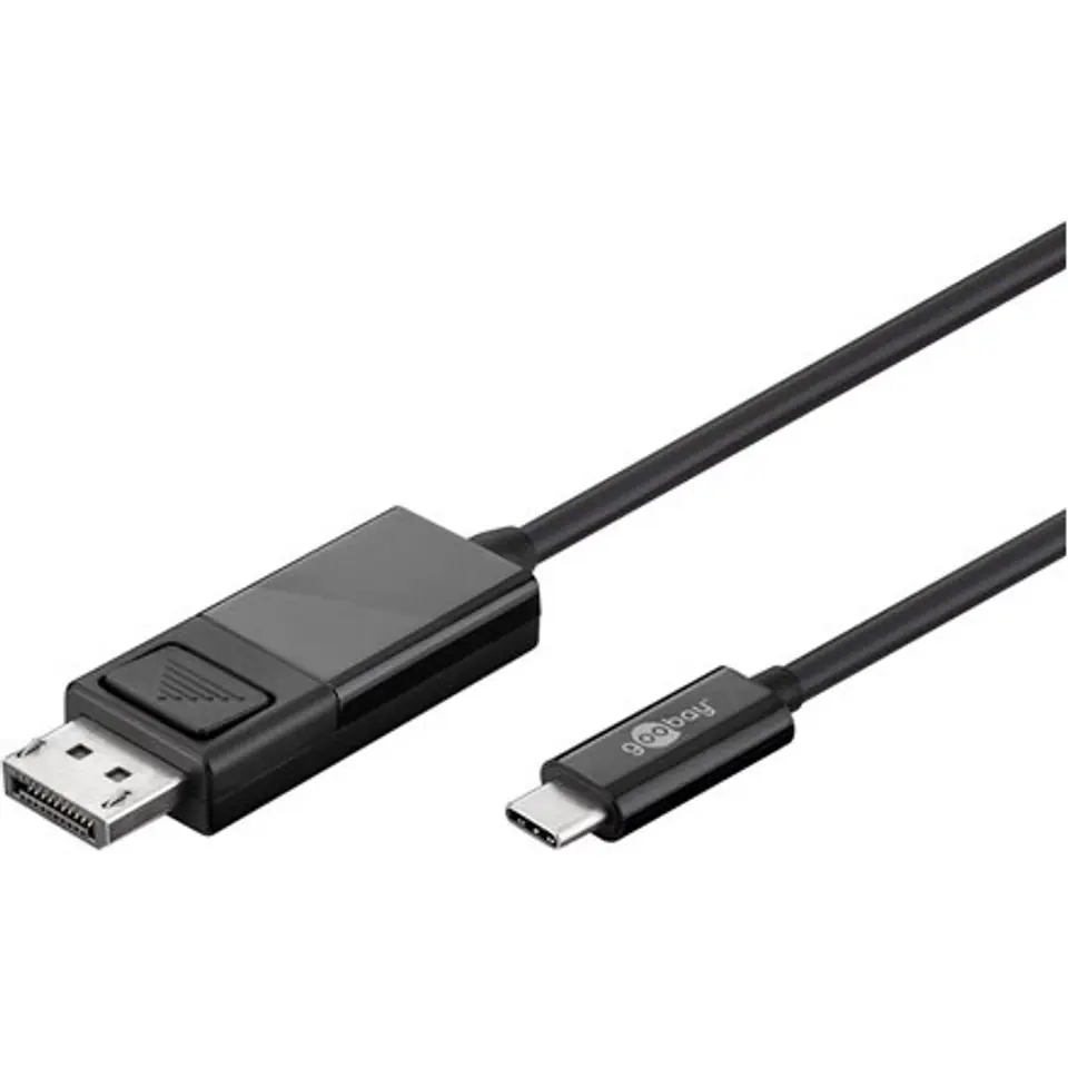 ⁨Goobay USB-C- DisplayPort adapter cable (4k 60 Hz) 79295 USB-C male, DisplayPort male, 1.2 m⁩ w sklepie Wasserman.eu