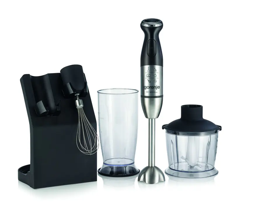 ⁨Gorenje Blender HBC807QB Hand Blender, 800 W, Number of speeds Variable, Chopper, Black⁩ at Wasserman.eu