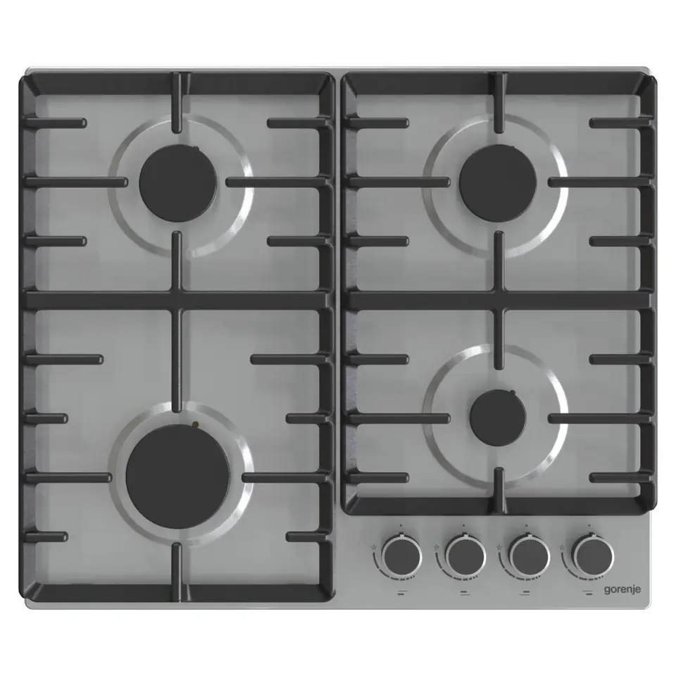 ⁨Gorenje G642ABX hob Stainless steel Built-in 60 cm Gas 4 zone(s)⁩ at Wasserman.eu