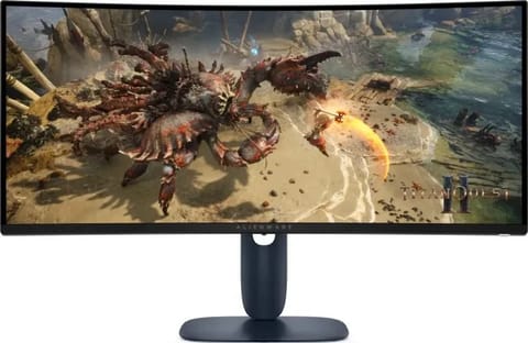 ⁨Monitor DELL 210-BQWL (34" /VA /180Hz /3440 x 1440 /Czarny )⁩ w sklepie Wasserman.eu