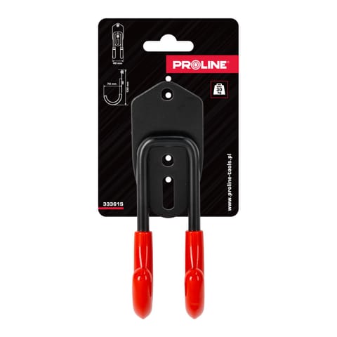 ⁨DOUBLE WALL HOOK,J,70x40x130MM,SIZE.S,PROLINE⁩ at Wasserman.eu