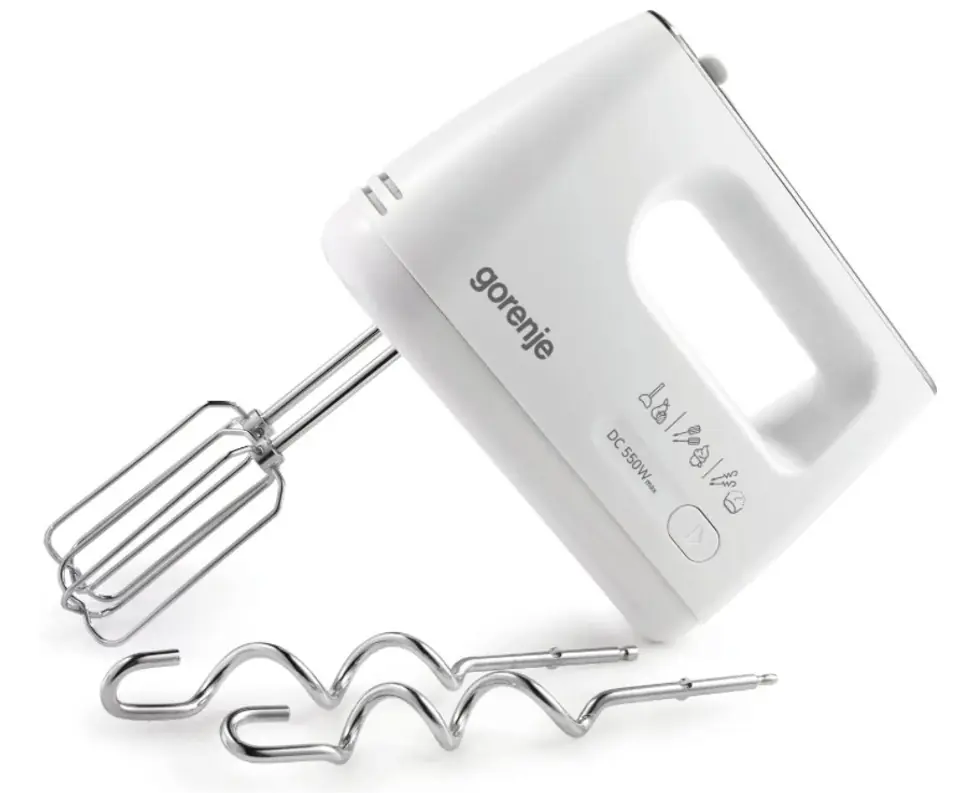 Gorenje Mixer M550CSDC Hand Mixer, 400 W, Number of speeds 5, Turbo mode, Chopper, White, Motor Power 550 W w sklepie Wasserman.eu