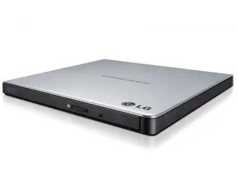 ⁨H.L Data Storage Ultra Slim Portable DVD-Writer GP57ES40 Interface USB 2.0, DVD±R/RW, CD read speed 24 x, CD write speed 24 x, S⁩ w sklepie Wasserman.eu
