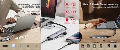 ⁨HUB USB 3.0 H1320AGY01 USB-A/USB-C UNITEK⁩ w sklepie Wasserman.eu