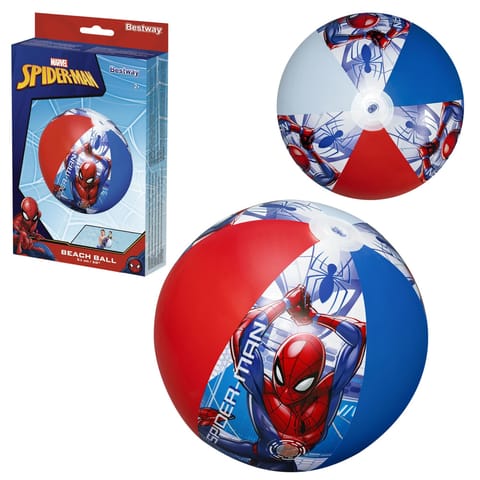 ⁨Dmuchana Piłka Plażowa Marvel Spider-Man 51cm Bestway 98002⁩ w sklepie Wasserman.eu