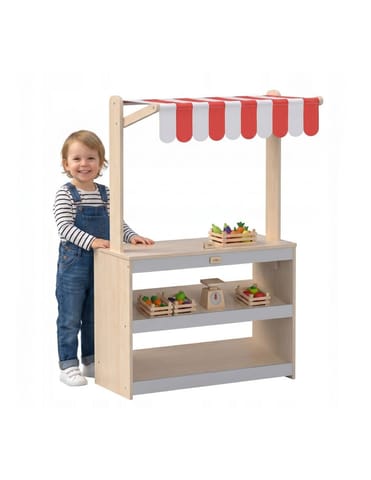 ⁨VIGA Drewniany Stragan Sklepik dla Dzieci Montessori Warzywniak Edukacyjny⁩ w sklepie Wasserman.eu