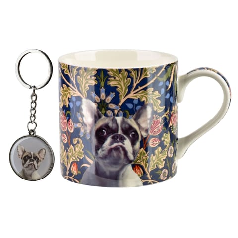 ⁨NOYA Kubek z breloczkiem 380ml 9x13x9cm Buldog francuski⁩ w sklepie Wasserman.eu