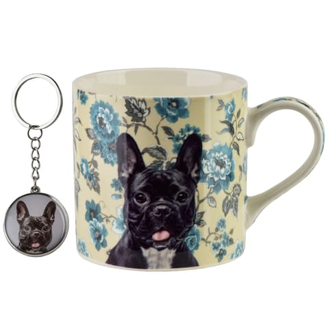 ⁨NOYA Kubek z breloczkiem 380ml 9x13x9cm Buldog francuski⁩ w sklepie Wasserman.eu