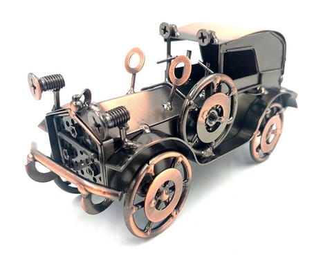 ⁨Metalowy Model Automobil Retro Samochód - Dekoracja Vintage - Q87⁩ w sklepie Wasserman.eu