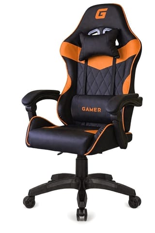 ⁨Fotel obrotowy gamingowy EVO PU ORANGE XL⁩ w sklepie Wasserman.eu