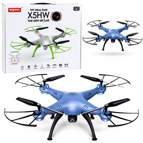 ⁨Zdalnie Sterowany Dron X5HW SYMA Niebieski⁩ w sklepie Wasserman.eu