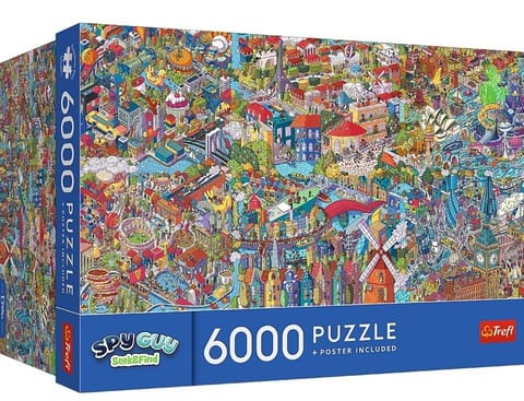 ⁨Puzzle 6000 Spy Guy - Seek & Find City Break TREFL⁩ w sklepie Wasserman.eu