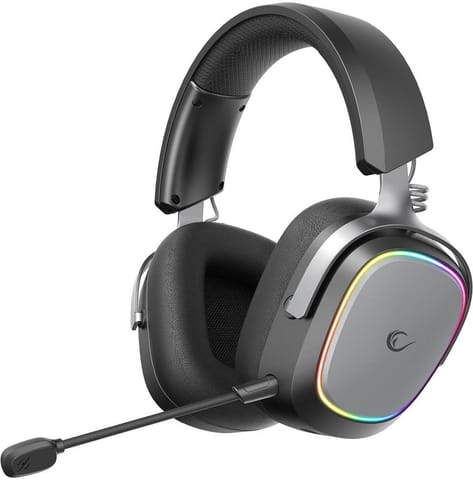⁨Słuchawki Rampage RETSU Słuchawki bezprzewodowe nauszne BT 2.4G RGB czarne⁩ w sklepie Wasserman.eu