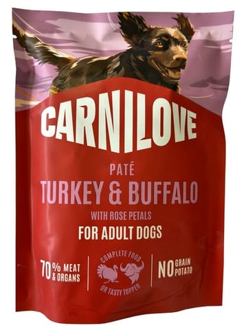 ⁨Carnilove Dog Turkey & Buffalo - indyk i bawół saszetka 300g⁩ w sklepie Wasserman.eu