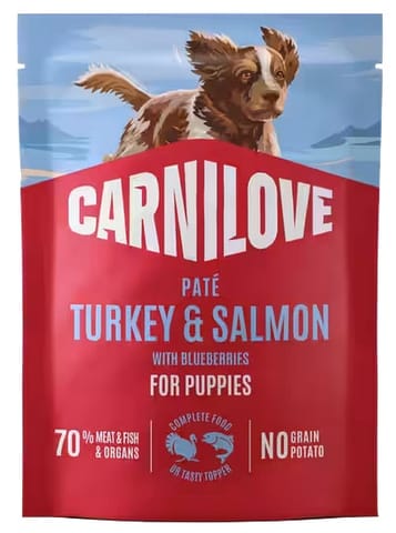 ⁨Carnilove Dog Turkey & Salmon Puppy - indyk i łosoś saszetka 300g⁩ w sklepie Wasserman.eu