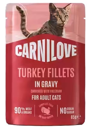 ⁨Carnilove Cat Turkey - indyk w sosie saszetka 85g⁩ w sklepie Wasserman.eu