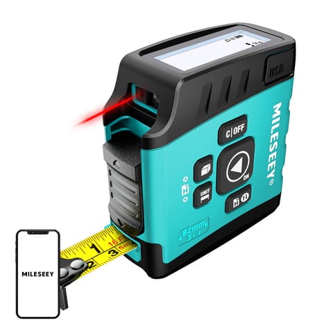 ⁨Dalmierz laserowy Mileseey DT20 z taśmą mierniczą 40m⁩ w sklepie Wasserman.eu