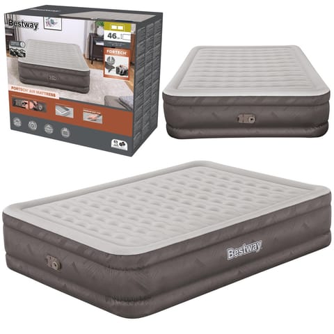⁨Materac Dmuchany Dwuosobowy Z Pompką Elektryczną 203x152 cm Bestway 69050⁩ w sklepie Wasserman.eu