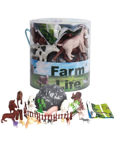 ⁨WOOPIE Zestaw Figurki Zwierzęta Farma 34 szt.⁩ w sklepie Wasserman.eu