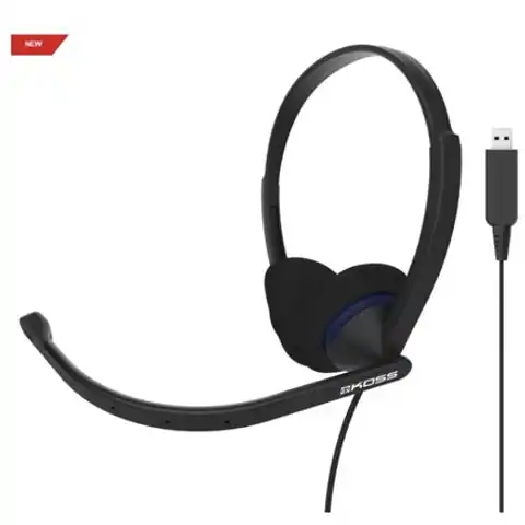 ⁨Koss | CS200 USB | Headphones | Wired | On-Ear | Microphone | Black⁩ w sklepie Wasserman.eu