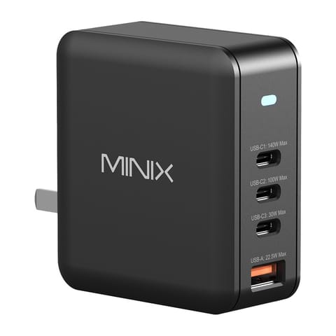 ⁨Ładowarka sieciowa Minix P165 GaN 3x USB-C USB-A⁩ w sklepie Wasserman.eu